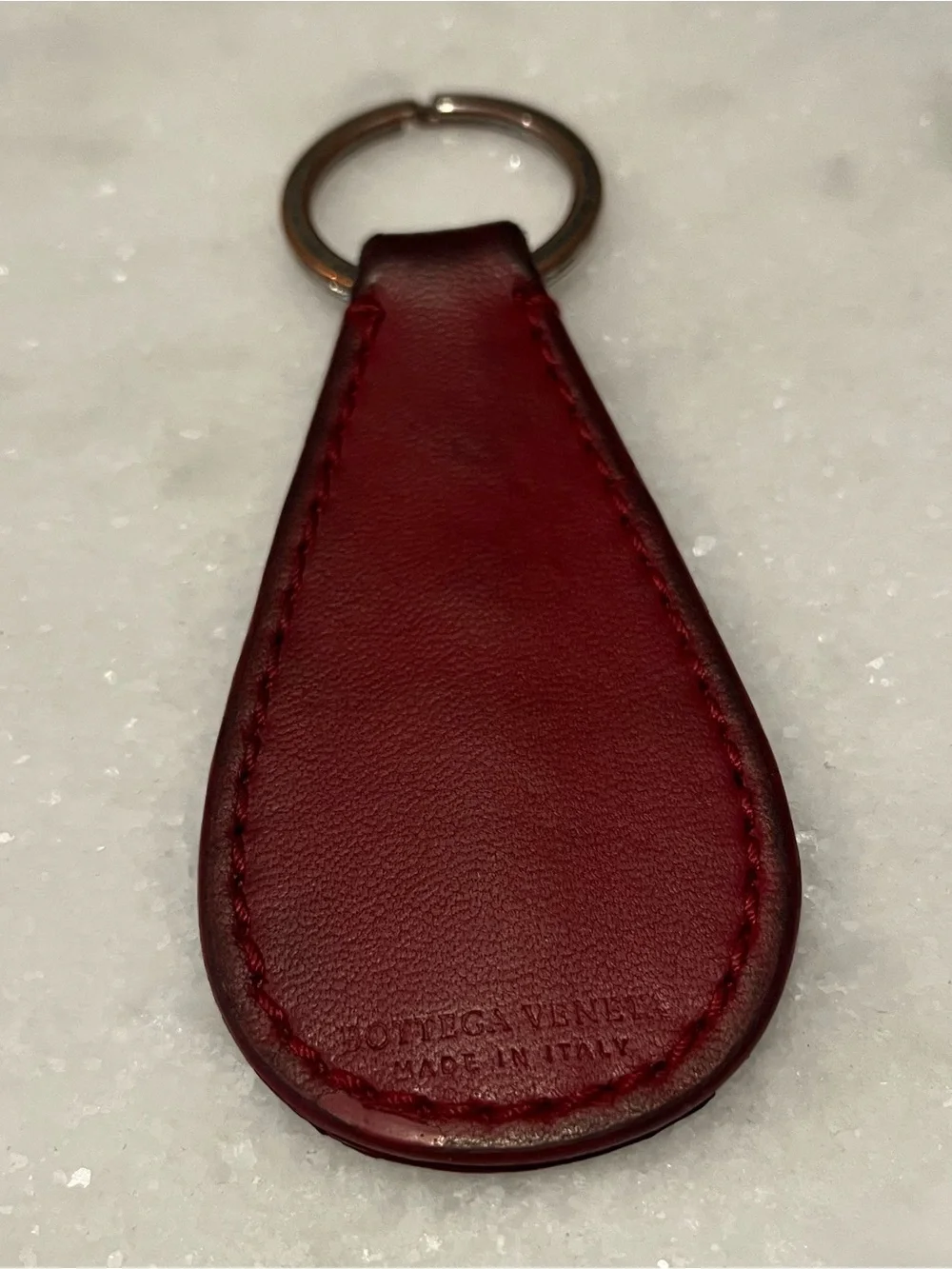 Bottega Veneta Red Leather Key Fob